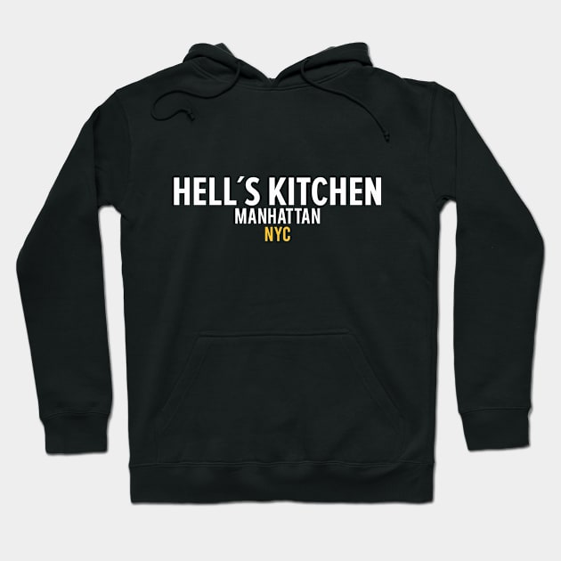 New York Manhattan Hell´s Kitchen - Hell´s Kitchen Logo - Hell´s Kitchen Style Hoodie by Boogosh